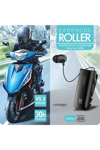 Subzero Roller SW56 Dijital Bluetooth Makaralı Kulak İçi Kulaklık