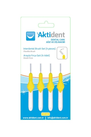 Aktident Arayüz Fırça Seti 3.5 MM 4'lü