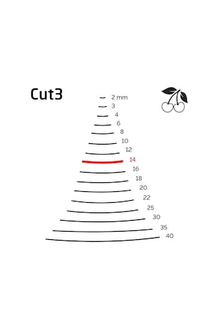 Kirschen 3103014 Düz Oluklu Ağız Oyma Iskarpela Cut3 - 14mm
