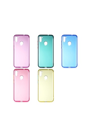 Samsung Uyumlu Galaxy M11 Kılıf Zore Bistro Kapak-Pembe