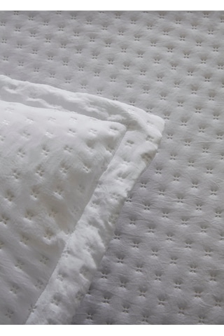 Karaca Home Breeze Soft Çift Kişilik Yatak Örtüsü Takımı Ekru Be Beyaz