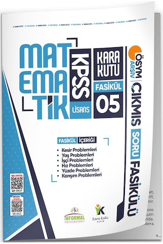 2026 Kpss Matematik Kara Kutu 5.fasikül Ösym Çıkmış Soru Bankası Problemler 2 Çözümlü Modüler Set