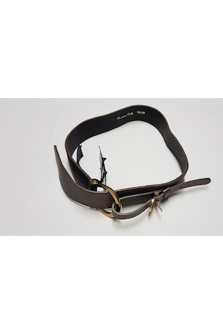Massimo Dutti 6109/678 Massımo Dutti Vizon Bayan Deri Kemer Vizon