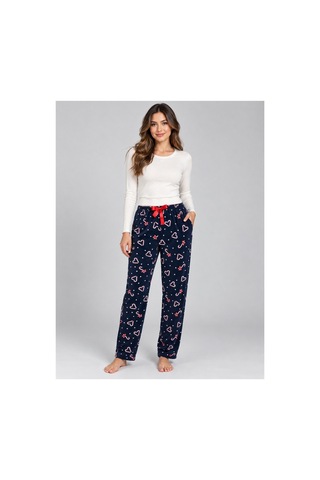 Mavera Mv02 Kadın Lacivert Uzun Pijama Altı Lacivert - 938667444 Lacivert - 938667444 Lacivert