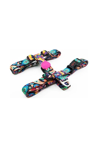 Tailpetz H-tip Paisley L Orta-Büyük Irk Köpek Göğüs Tasması (Göğü Çok Renkli