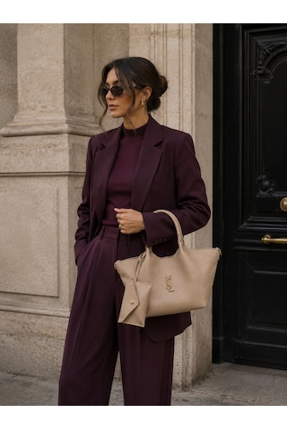 Vulapari Vizon Ysl Model Kadın El Ve Omuz Çantası .