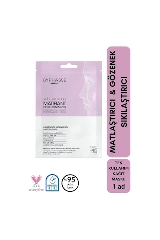 Byphasse Matlaştırıcı Ve Gözenek Sıkılaştırıcı Skin Booster Kağıt Yüz Maskesi