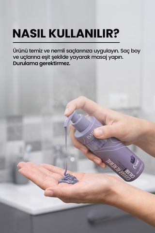 Havyarlı Saç Kremi Yıpranmış Saçlar İçin Onarıcı & Koruyucu Durulanmayan Krem
