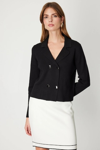 On Fashion Düğmeli Ceket 69506 Siyah