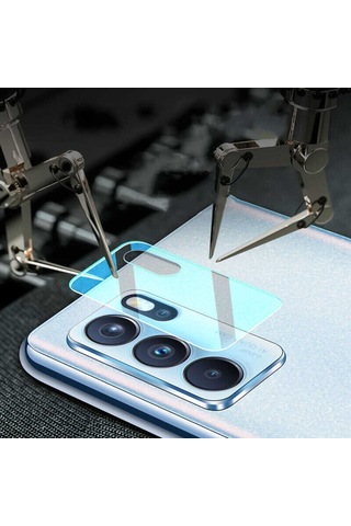 Oppo Reno 6 4G Nano Kamera Lens Koruma Camı Renksiz