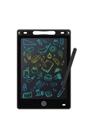 20 Inc Renkli Lcd Grafik Dijital Kalemli Çizim Tableti Yazı Tahta Not Yazma Eğitim Tableti Siyah Diğer