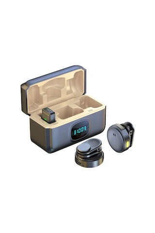 Plentiful Mıknatıslı Kablosuz Yaka Mikrofonu Çift Mikrofon