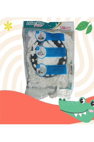 Lider Mikrofiber Yuvarlak Mop Paspas Lux Yedek Ucu 2 Adet