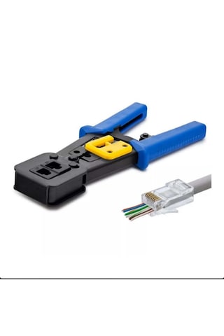 Yeni Nesil Rj45 Ethernet Konektörü Sıkma Kesme Pensesi