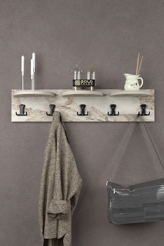 Goldfalez Efes Askılık Duvar Elbise Askılığı Portmanto 80 CM Çok Renkli