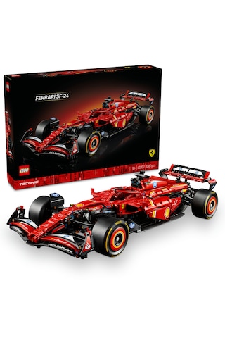LEGO® Technic Ferrari SF-24 F1 Araba 42207 - Yetişkinler için Koleksiyonluk Yaratıcı Yarış Arabası Modeli Yapım Seti (1361 Parça)
