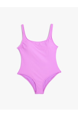 Koton Basic Mayo U Yaka Slim Fit Astarlı Pedli Mor 4sak20069mm Mor