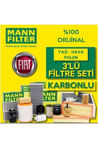 Fiat Egea 1.3 1.6 Euro6 Mann Filtre Bakım Seti 2016-2020 (495584947)