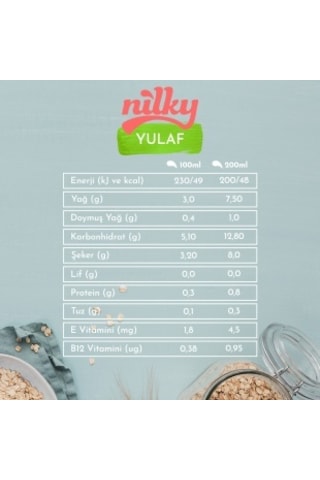Nilky Oat Yulaflı İçecek 1 L