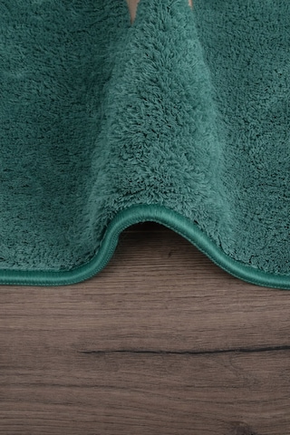 Relax Petrol Yeşili 80x150 + 50x80 Cm Büyük Boy 2'li Banyo Halısı Paspası Seti Kaymaz Klozet Takımı Yeşil