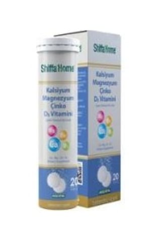 Shiffa Home Kalsiyum Magnezyum Çinko D3 Vitamini 20 Tablet