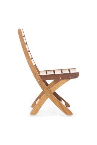 Rehome Mirage İroko Kolsuz Sandalye Kahverengi