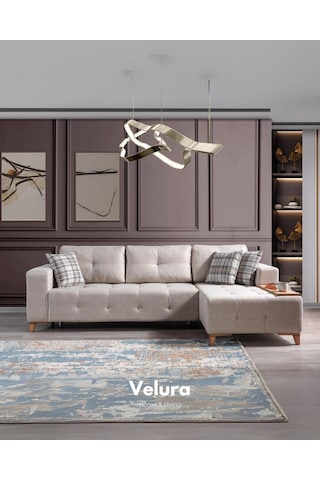 Rengar Pro Yataklı & Bazalı Köşe Takımı Krem