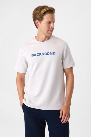 Back And Bond Bej Regular Fit Bisiklet Yaka Tişört Çok Renkli