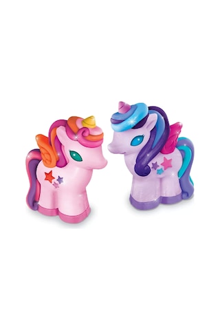 Eğitici Çocuk Boyama Seti 3D Unicorn Kalıp ve Parıltılı