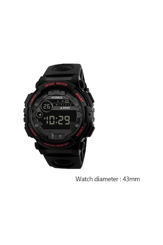 Yingfu Yüksek Kaliteli Spor Saati Su Geçirmez Erkek Siyah-mavi Kol Saat Siyah - Mavi