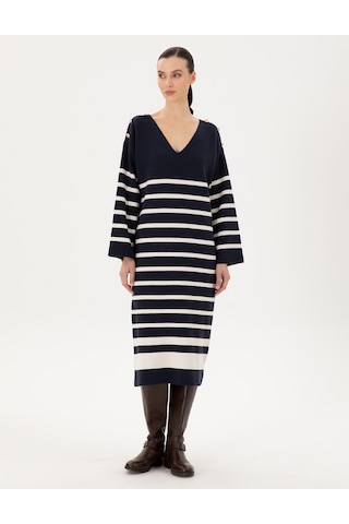 Pierre Cardin Kadın Lacivert Elbise Triko 50290561-vr033 Lacivert