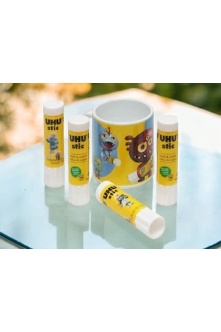 4 Adet 21 Gr Stick Yapıştırıcı Uhu Kupa Bardak Hediyeli