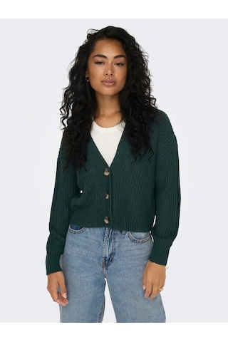 Only Onlcarol Nice L/s Cardigan Knt Noos Kadın Hırka 15211521 Yeşil