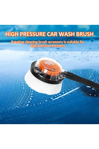 Maiyame Yüksek Basınçlı Yıkama Makinesi Erişimiyle Dönen, Su Geçirgen, Ev Ve Araç Temizliği Fırçası - Evrensel Bağlantı, 1 Adet Daire Fırça