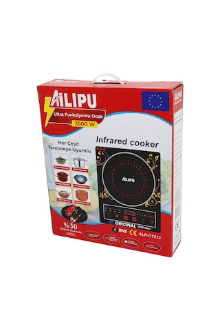 Dijital Tekli Elektrikli Ultra Fonksiyonlu Ocak 3500w Kızılötesi Pişirici Zamanlayıcı Dokunmatik Alp-dt213 5256 Dijital Tekli Elektrikli Ultra Fonksiyonlu Ocak 3500w Kızılötesi Pişirici Zamanlayıcı Dokunmatik Alp-dt213 5256
