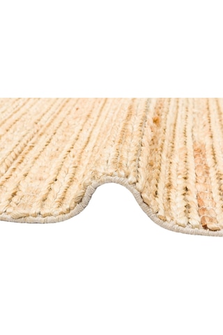 Eko Halı Netra Trıple Cream Xw Farklı Örgü Dokusuna Sahip El Dokuma Naturel Jüt Hasır Halı - 120X180