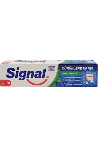 Signal Çürüklere Karşı Nane Ferahlığı Diş Macunu 100 ML x 3