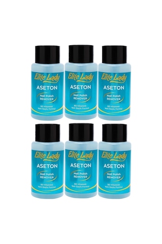 Elite Lady B5 Vitaminli Aseton Pompalı 6 x 200 ML