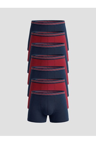Lc Waikiki Bordo Standart Kalıp Pamuklu Esnek Erkek Boxer 7'li