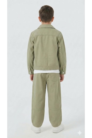 Xo Kids Erkek Çocuk 2li Alt Üst Takım Hırka + Pantolon 4-13 Yaş 2693 Fıstık Yeşili