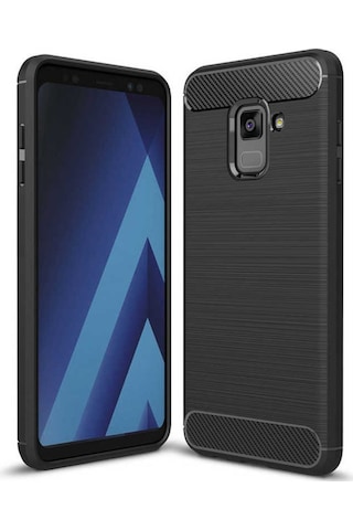 Samsung Uyumlu Galaxy A6 2018 Kılıf Zore Room Silikon Kapak Gri