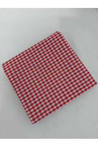 Kareli Desen Pötikareli Masa Örtüsü Kırmızı