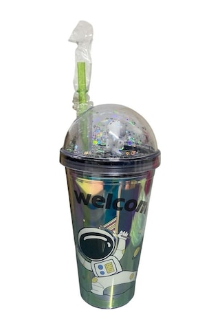 450 Ml Ledli Pipetli Bardak 4053 Çok renkli
