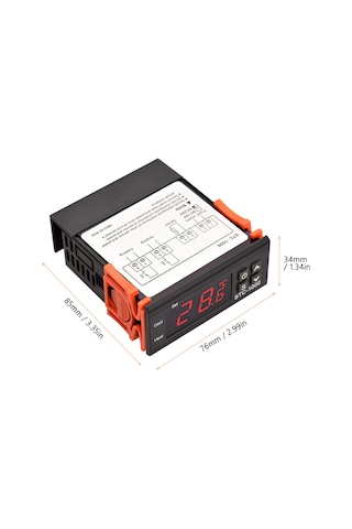 Springsun Stc-1000 Akıllı Sıcaklık Kontrol Cihazı - Otomatik Isıtma/soğutma, Sıcaklık Doğrulama, Gecikmeli Başlangıç, Uyarı Fonksiyonu - Dc 24v