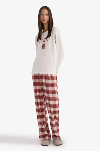 Defacto Regular Fit Uzun Boy Flanel Kareli Pijama Altı-fall İn Love F3673ax25wnbr196 Bordo-br196