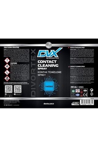 Divortex Yağsız Kontak Temizleme Spreyi 200 ML