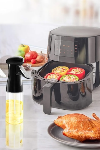 Yeni Nesil Airfryer Sprey Yağdanlık 220ml Kolay Kullanımlı Yağdanlık Zeytinyağı Ve Yağ Püskürtücü Si Diğer