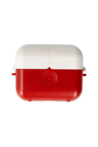 Airpods 3 3.nesil Basmalı Kılıf - Kırmızı-beyaz