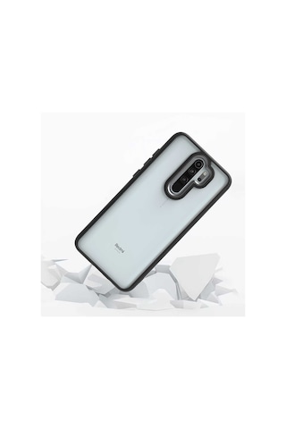 Xiaomi Redmi Note 8 Pro Kılıf Zore Flora Kapak Siyah