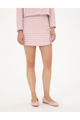 Pierre Cardin Kadın Pembe Etek Dokuma 50282078-vr041 Pembe